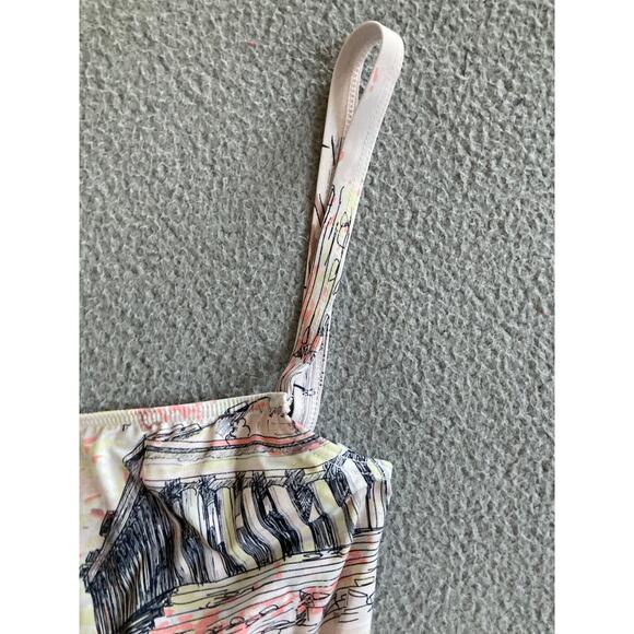 Emilia Wickstead Scarlett One Piece Large Italian City Art Print Pink Swimsuit - Picture 6 of 16